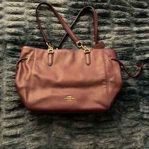 Authentic Coach Purple Shoulder Bag